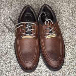 Genuine Leather Brown Men's Shoes
